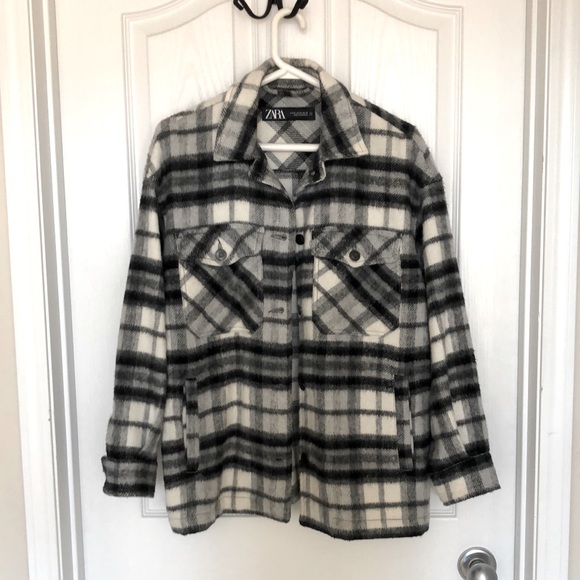 Zara Plaid Jacket - Picture 1 of 7